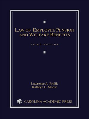 cover image of The Law of Employee Pension and Welfare Benefits